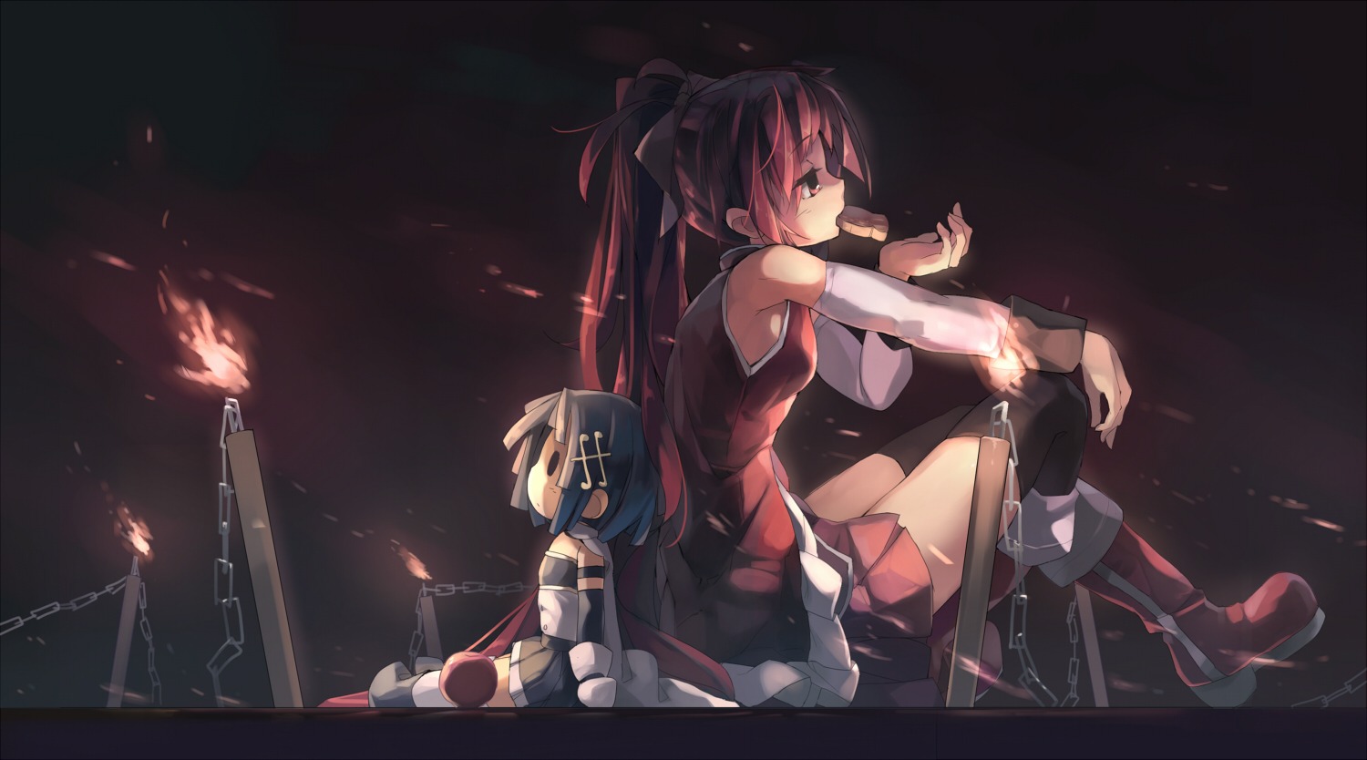 huanxiang_huifeng, mahou_shoujo_madoka_magica, miki_sayaka, sakura_kyouko