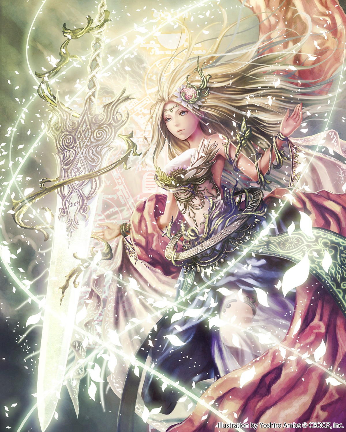 anbe_yoshirou, deity_wars, dress, gaia_selphi, sword