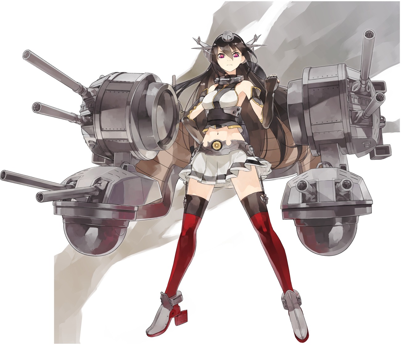 kantai_collection, nagato_(kancolle), shihou, stockings, thighhighs