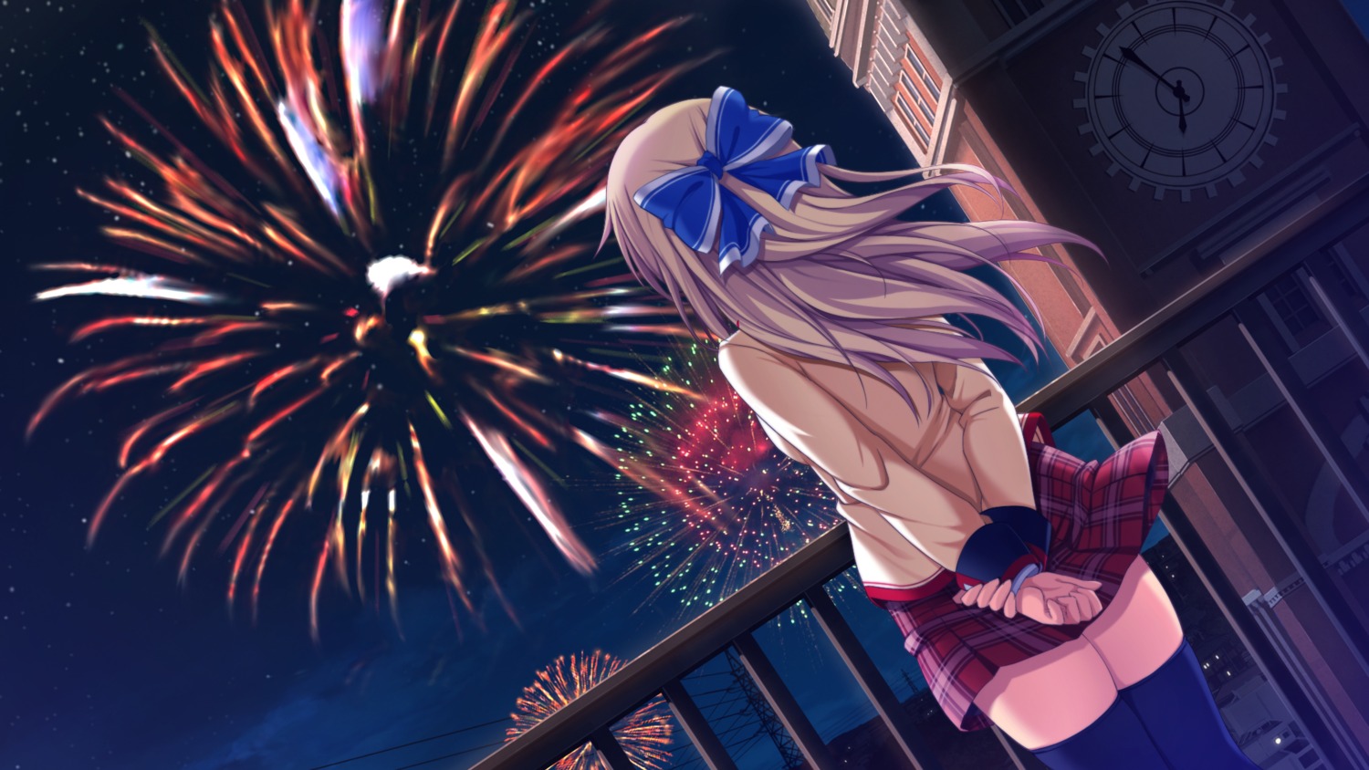 game_cg, love_of_ren'ai_koutei_of_love!, ootori_erika, oozora_itsuki, seifuku, thighhighs