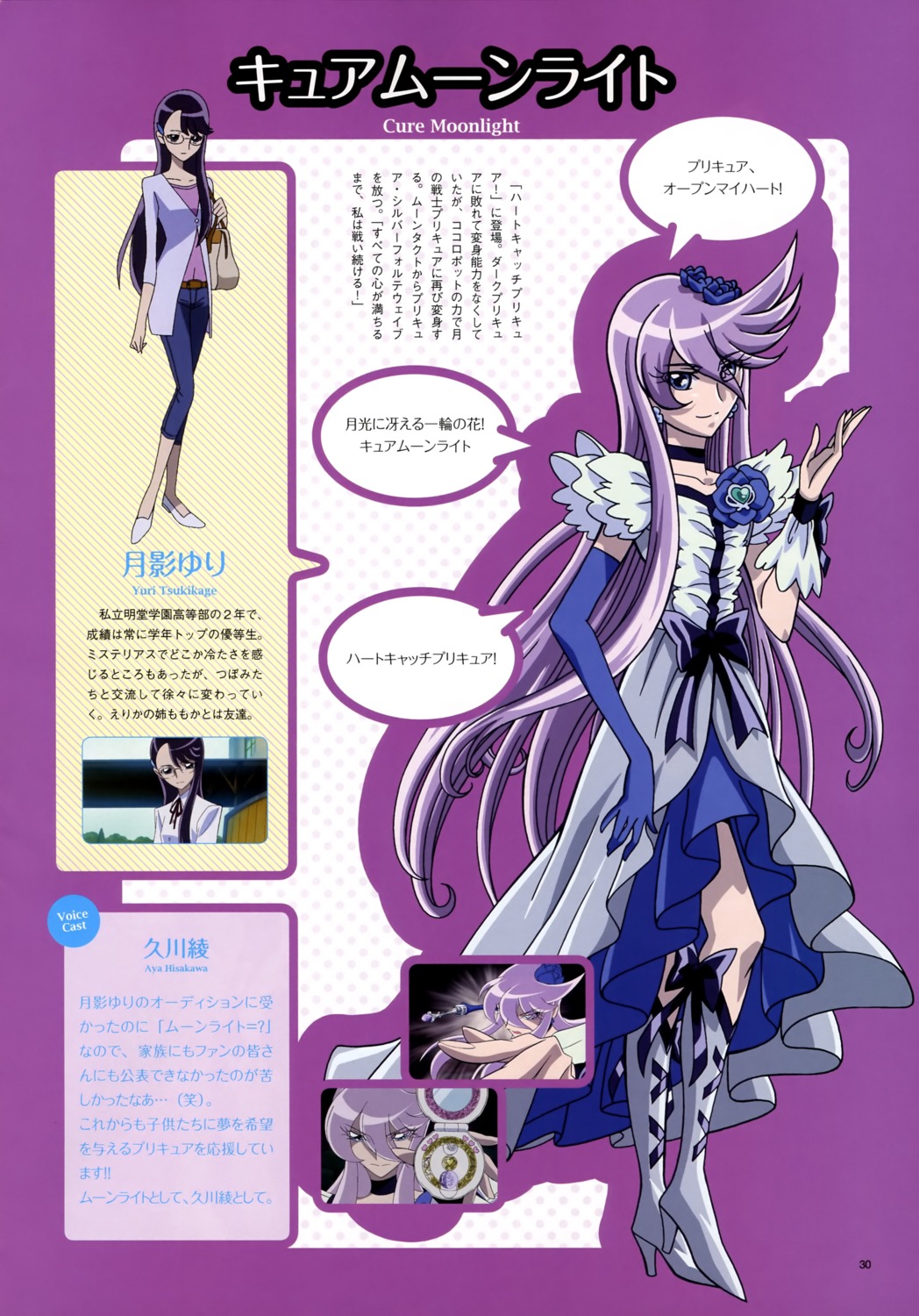 aoyama_mitsuru, heartcatch_precure!, precure, profile_page, tsukikage_yuri, umakoshi_yoshihiko