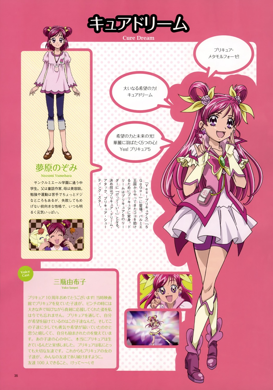 aoyama_mitsuru, kawamura_toshie, precure, profile_page, yes!_precure_5, yumehara_nozomi