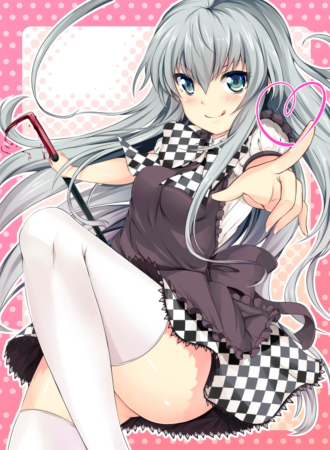haiyore!_nyaruko-san, hinata_sora, nyaruko, thighhighs