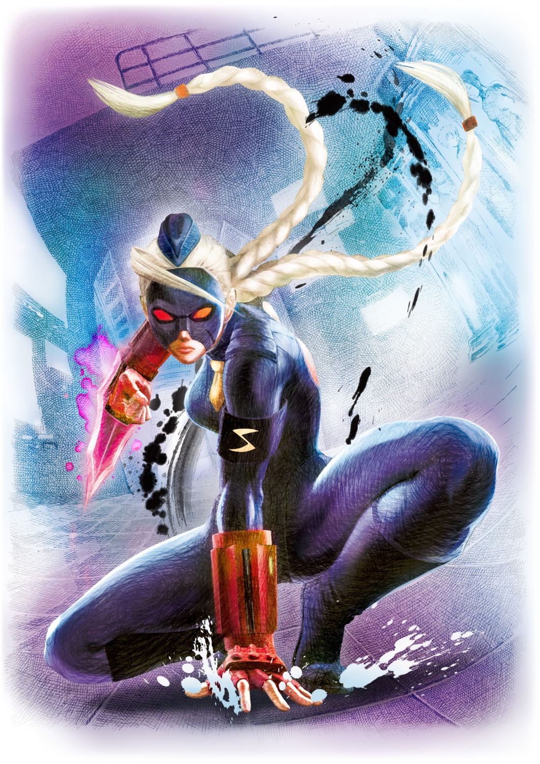 bodysuit, capcom, decapre, digital_version, ikeno_daigo, street_fighter, street_fighter_iv, weapon