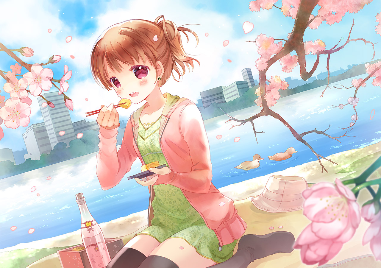 takeda_mika, thighhighs