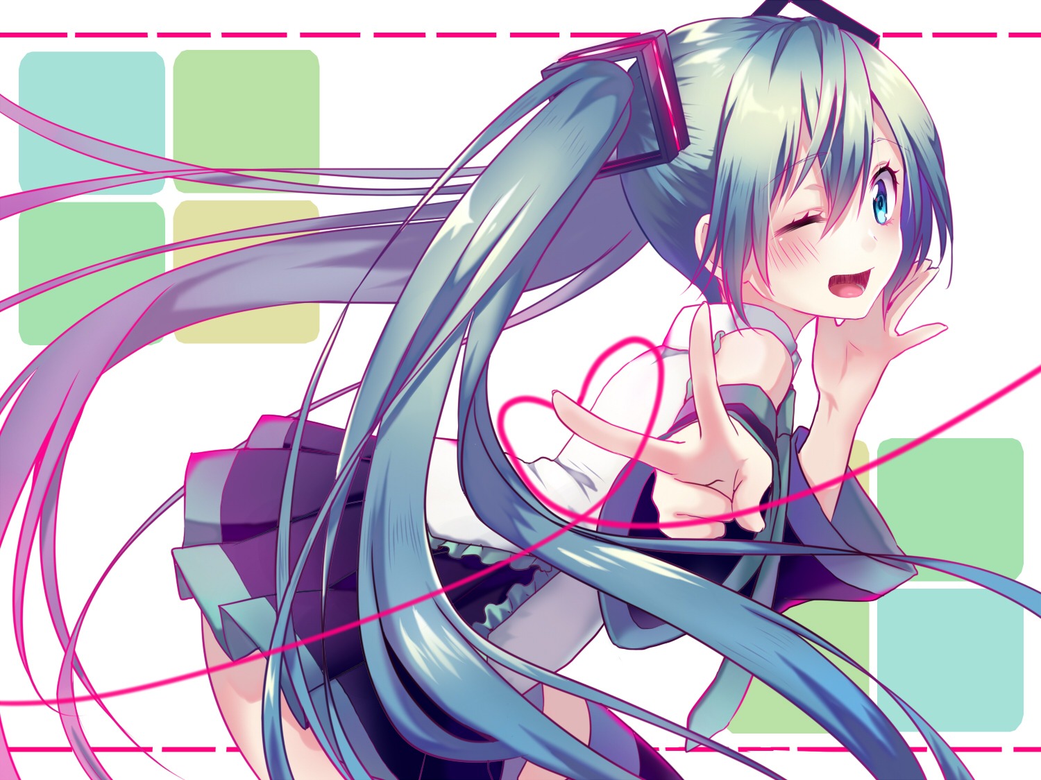 hatsune_miku, thighhighs, tsukimiya_sei, vocaloid