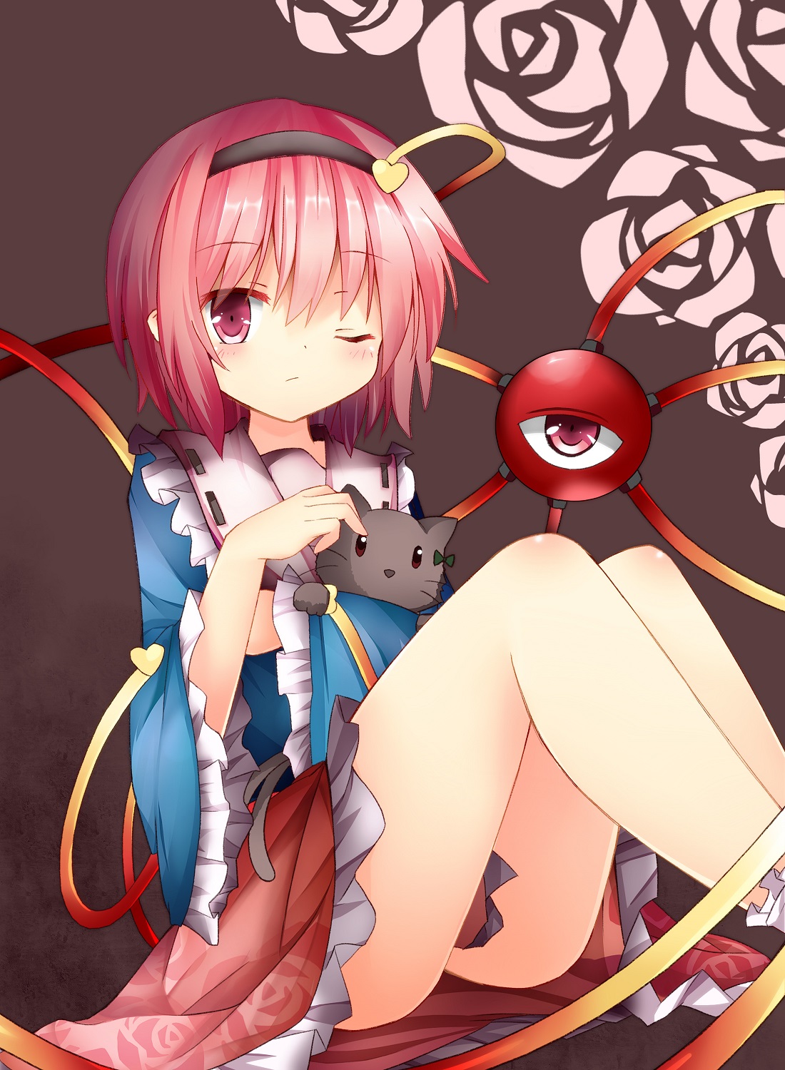kaenbyou_rin, kaenbyou_rin_(cat), komeiji_satori, neko, tagme, touhou
