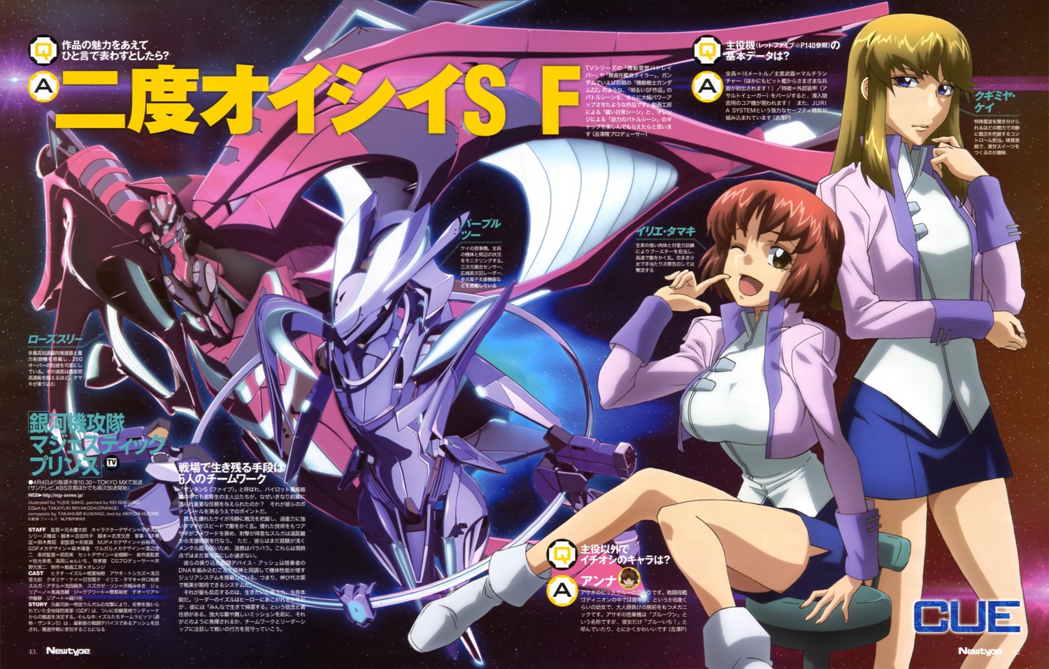 ginga_kikoutai_majestic_prince, irie_tamaki, kugimiya_kei, mecha, sakou_yukie, uniform