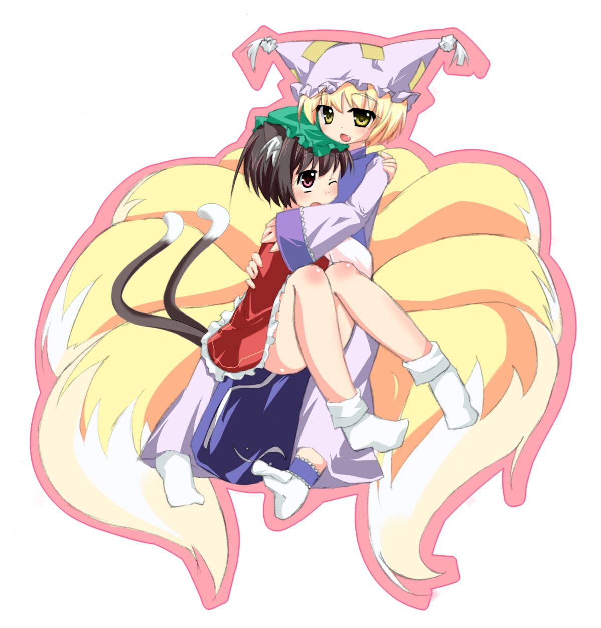 alfred, chen, touhou, yakumo_ran