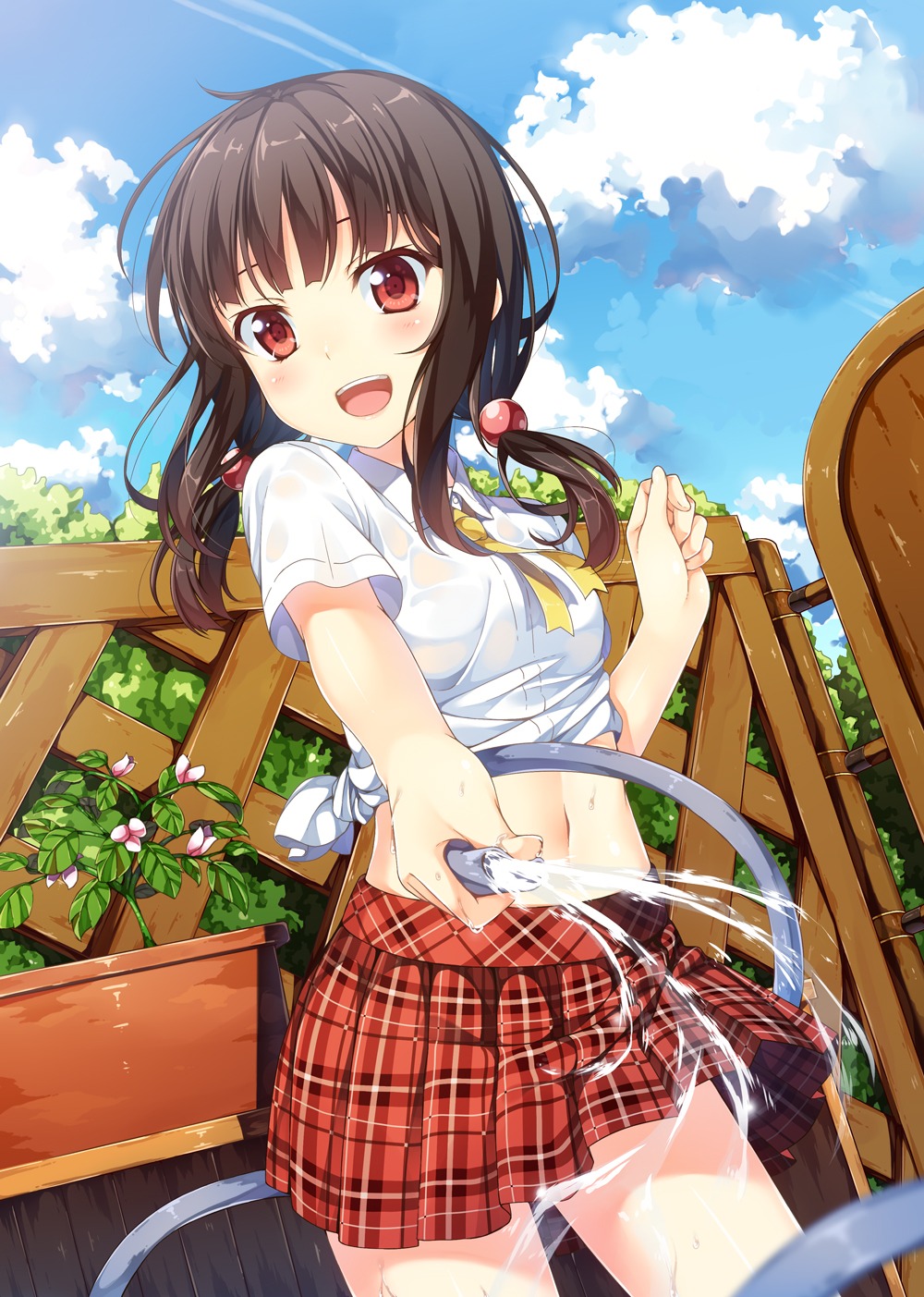 see_through, seifuku, wet_clothes, yuuri_(asterisk)