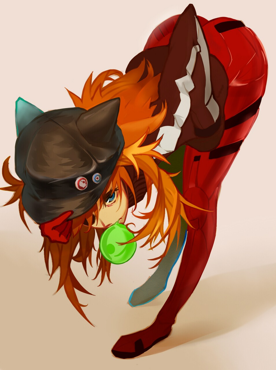 eyepatch, kuma_(darakehoudai), neon_genesis_evangelion, souryuu_asuka_langley