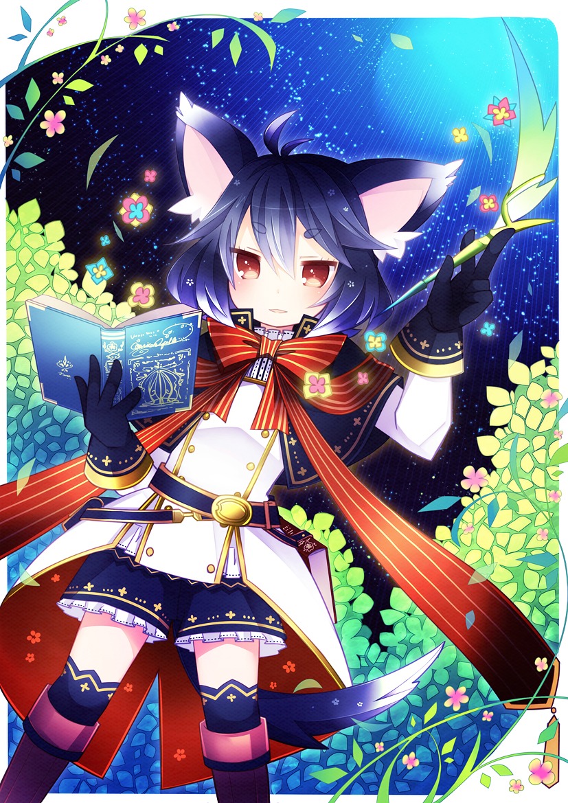 animal_ears, aruya, pixiv_fantasia, pixiv_fantasia_fallen_kings, tail, thighhighs