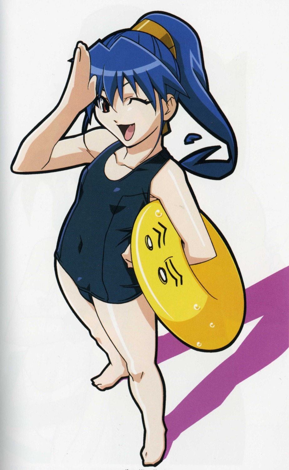 binding_discoloration, bleed_through, kuroda_kazuya, misty_cornwell, school_swimsuit, screening, swimsuits, vandread