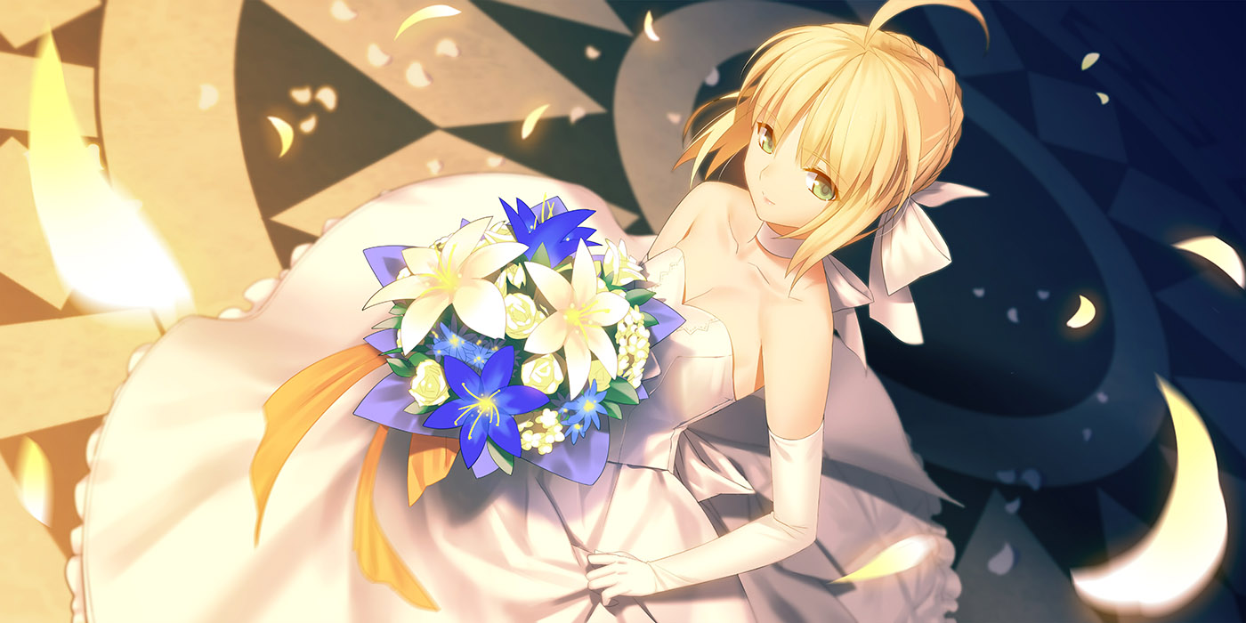 artoria_pendragon_(fate), dress, fate/stay_night, wedding_dress, yangsion