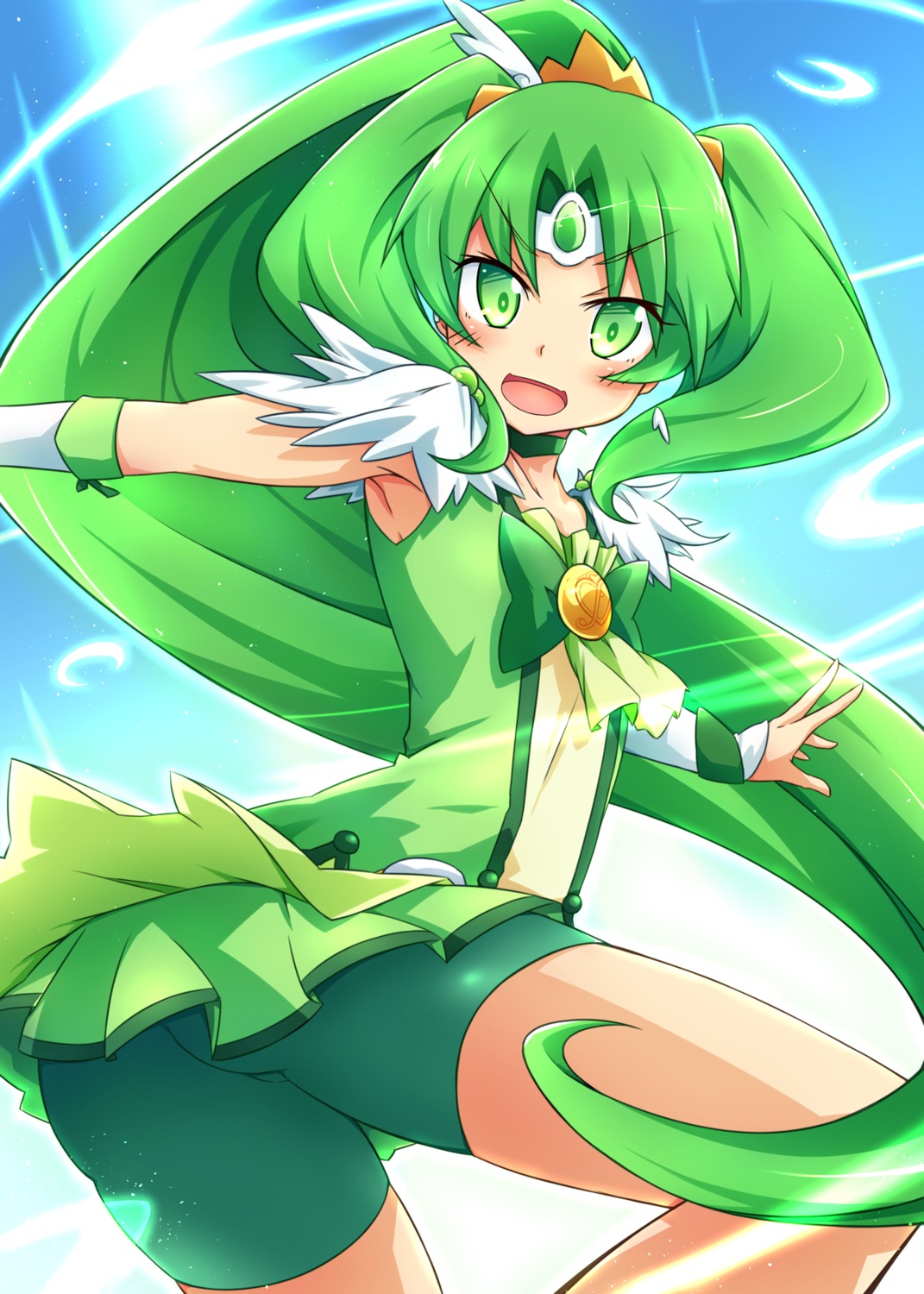 bike_shorts, kirimochi, midorikawa_nao, precure, smile_precure!