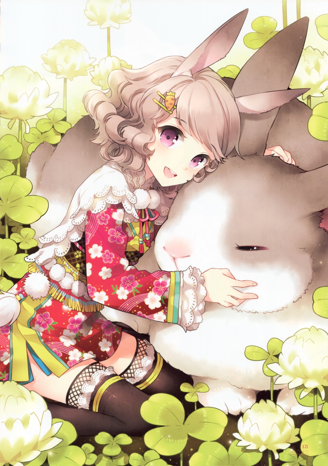 animal_ears, butterfly_dream, nardack, thighhighs