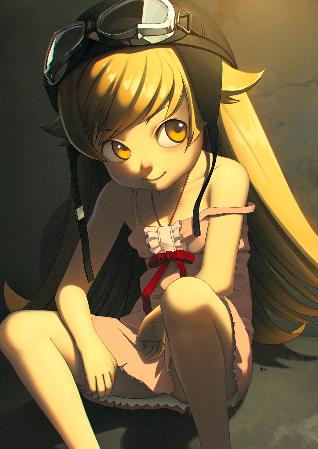 alke, bakemonogatari, dress, monogatari_(series), oshino_shinobu