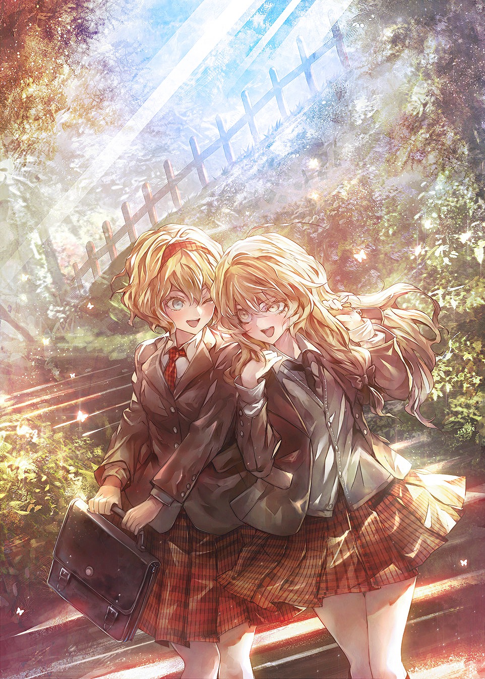 alice_margatroid, kirisame_marisa, kozou, seifuku, touhou