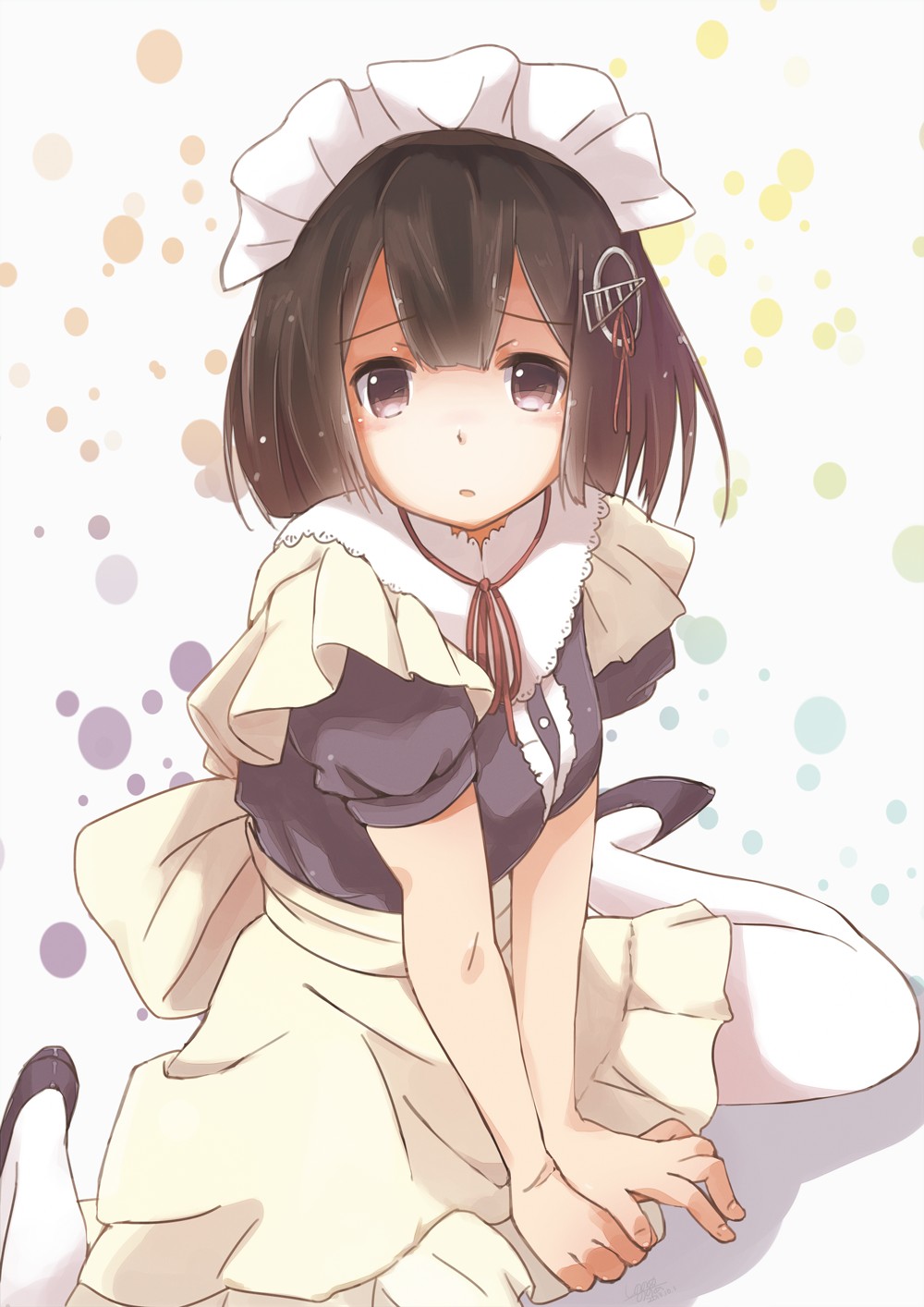 haguro_(kancolle), kantai_collection, maid, pantyhose, suzmeco