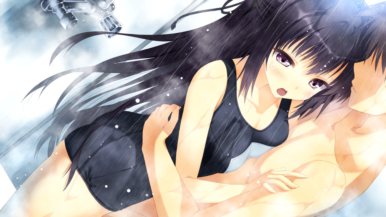eufonie, game_cg, koiken_otome_revive, school_swimsuit, shiko_minato, swimsuits, tateha, wet