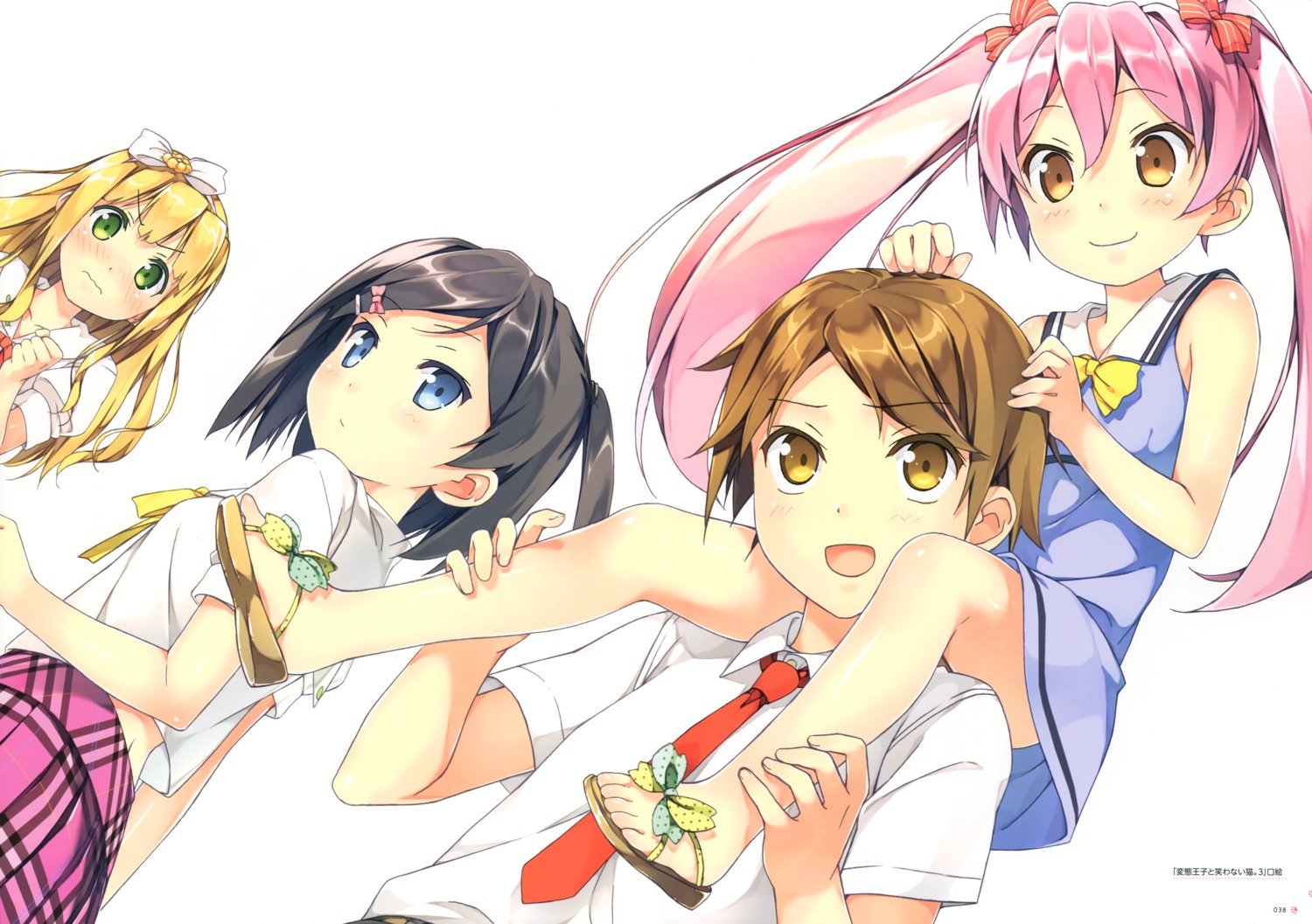 azuki_azusa, dress, emanuela_pollarola, hentai_ouji_to_warawanai_neko, kantoku, seifuku, tsutsukakushi_tsukiko, yokodera_youto