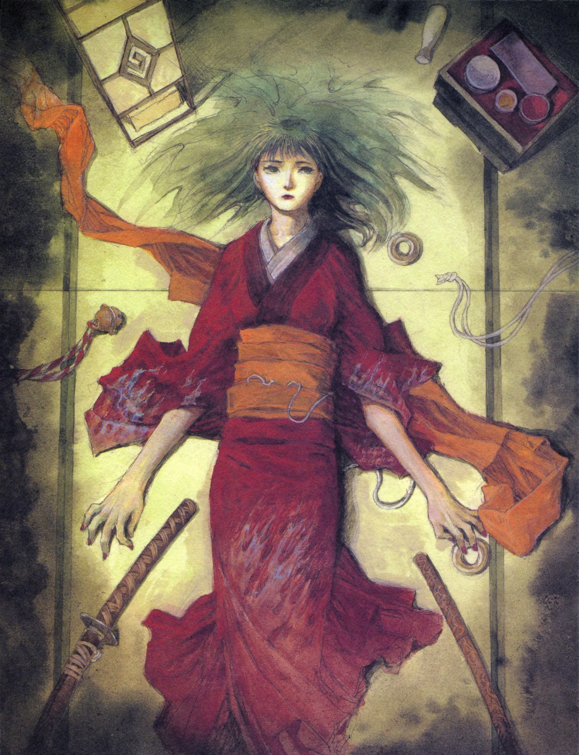 asano_rin, blade_of_the_immortal, kimono, samura_hiroaki