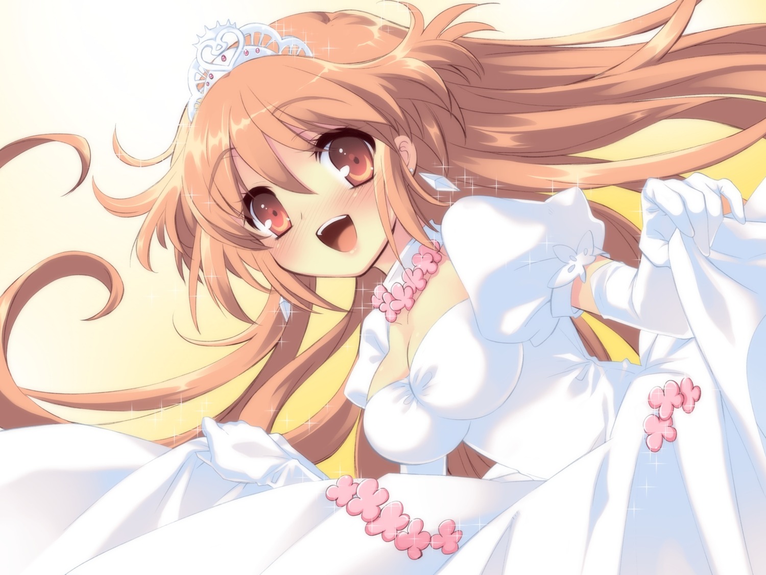alice_parade, cleavage, dress, game_cg, hitorimeno_alice, ito_noizi, unisonshift, wedding_dress