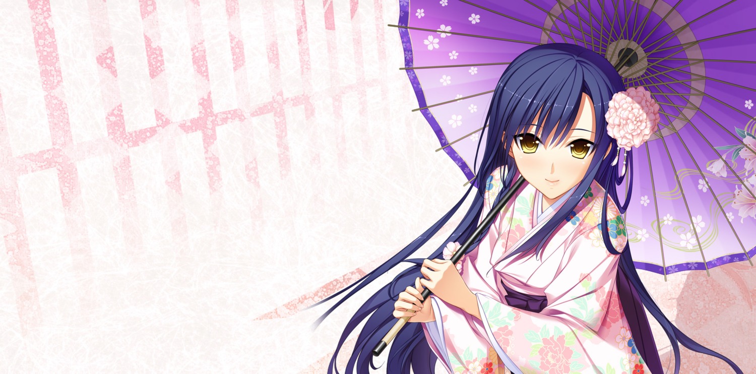akino_subaru, hoshi_ori_yume_mirai, kimono, narusawa_rikka, tone_work's, wallpaper