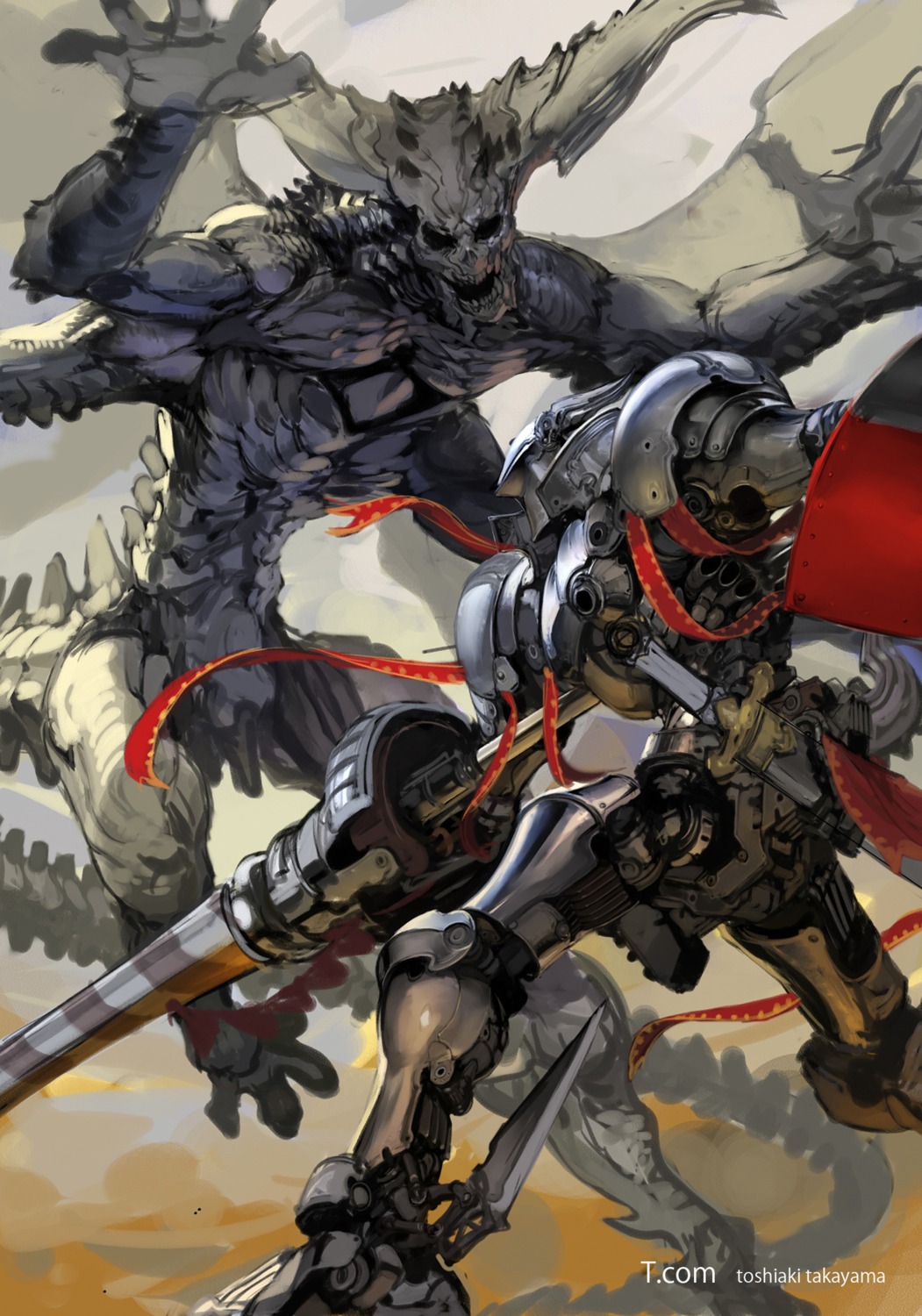armor, monster, sword, takayama_toshiaki, weapon