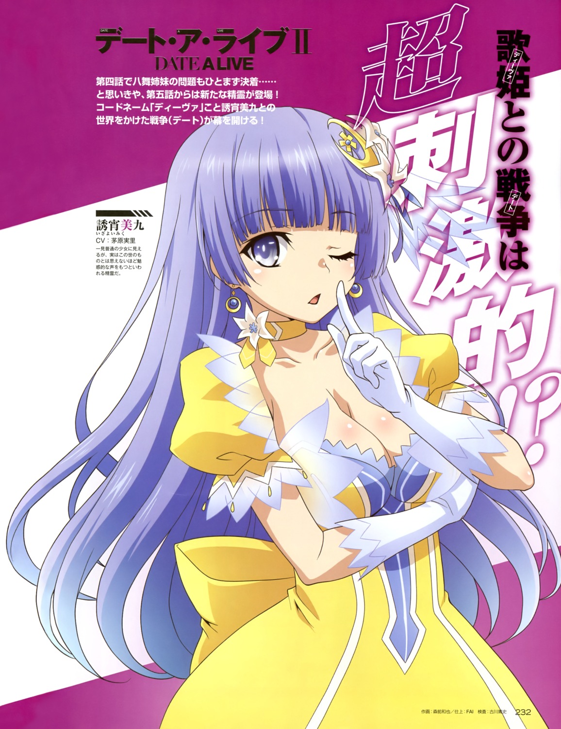 cleavage, date_a_live, dress, izayoi_miku, morimae_kazuya
