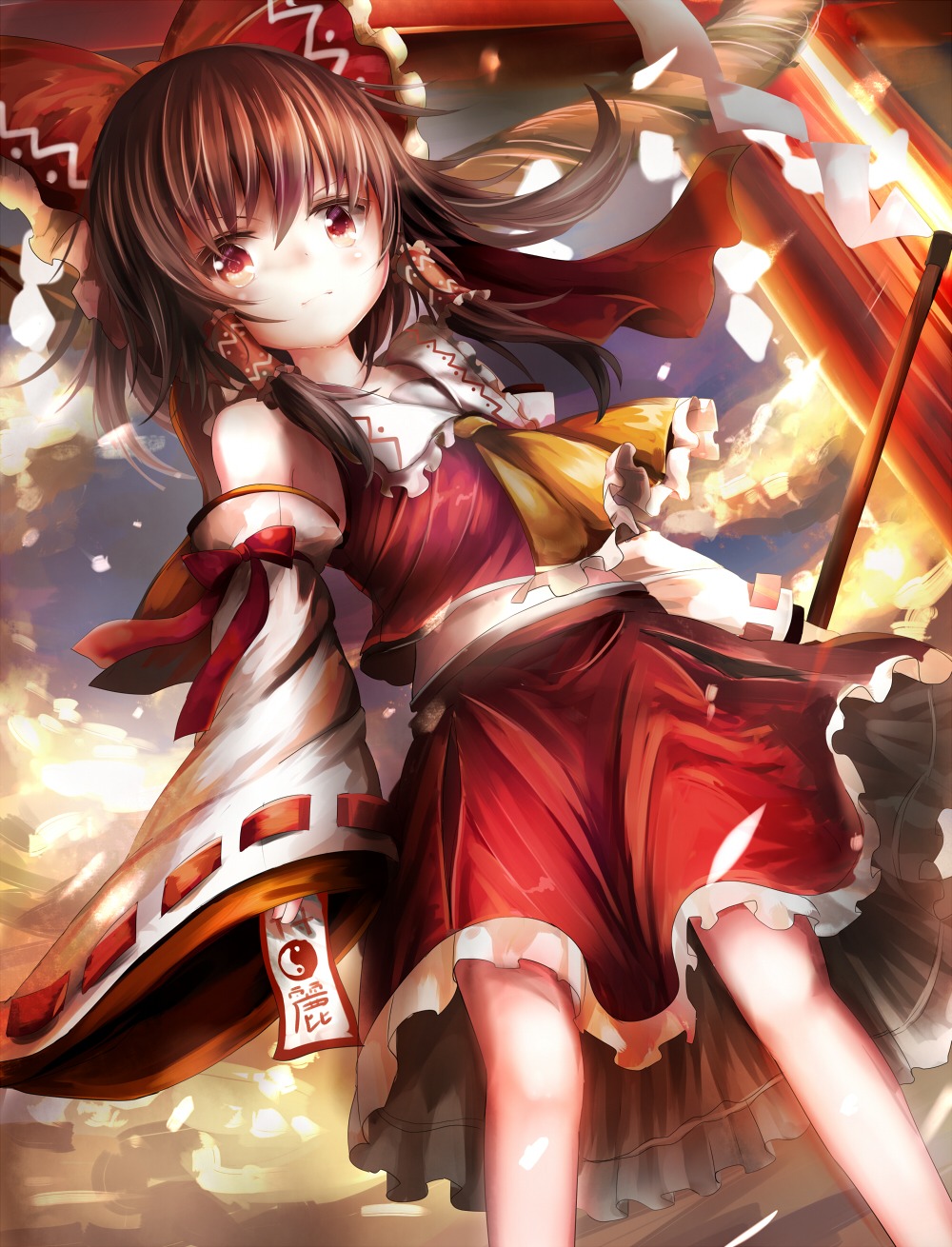 hakurei_reimu, touhou, umagenzin