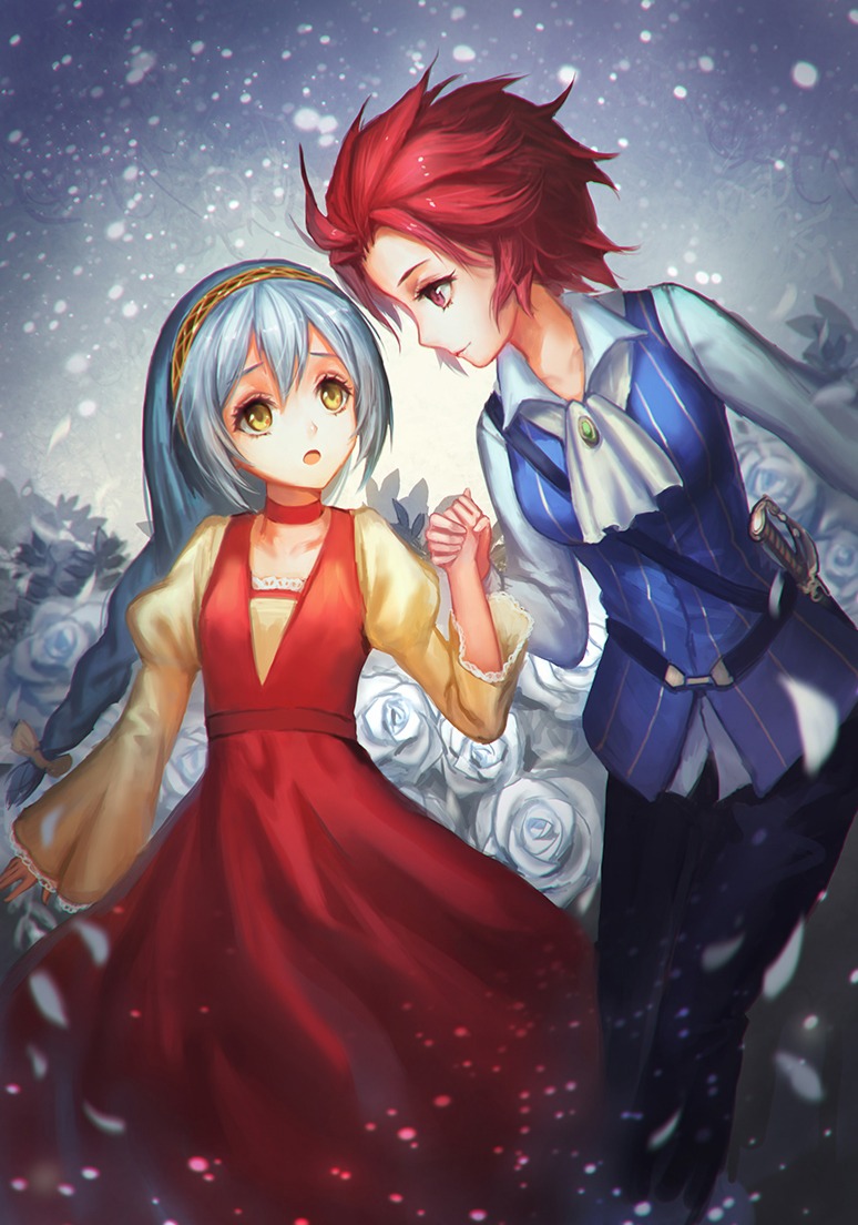 akuma_no_riddle, crossdress, dress, kirigaya_hitsugi, namatame_chitaru, rakuhei