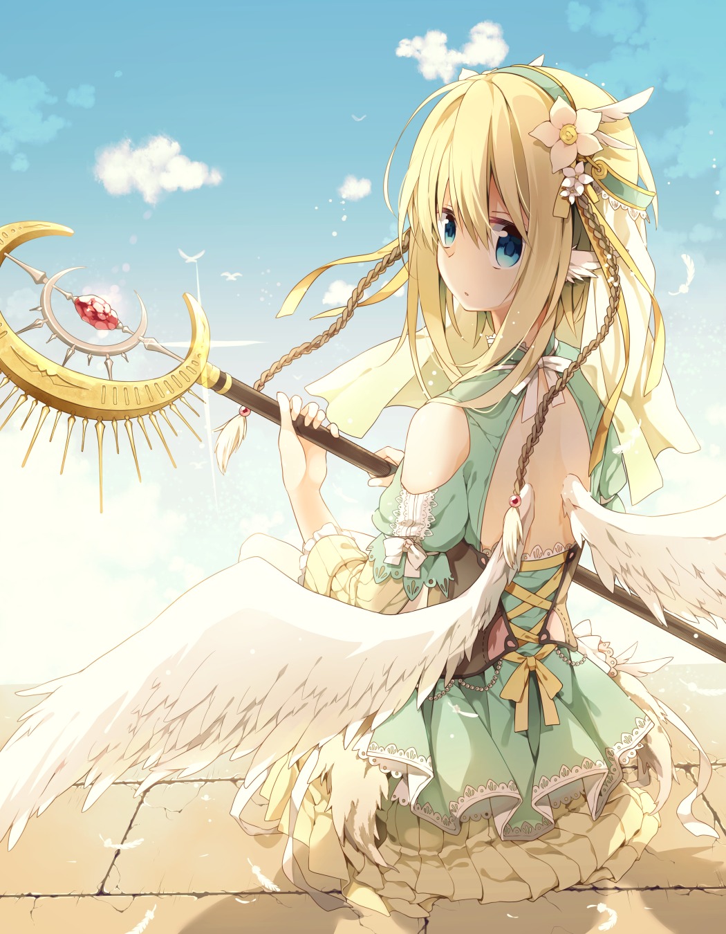 dress, nana_kusun, wings