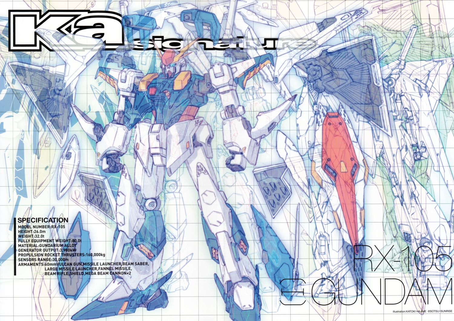 crease, gundam, gundam_senkou_no_hathaway, katoki_hajime, mecha, xi_gundam