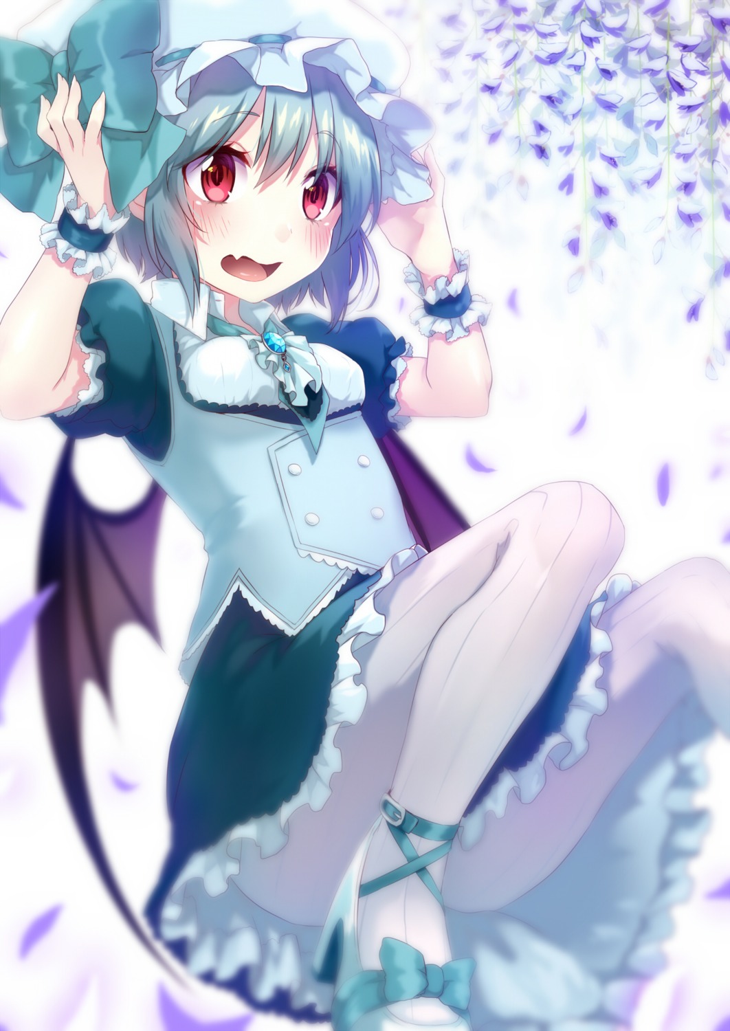 dress, heels, pantyhose, remilia_scarlet, touhou, tsukimiya_sei, wings