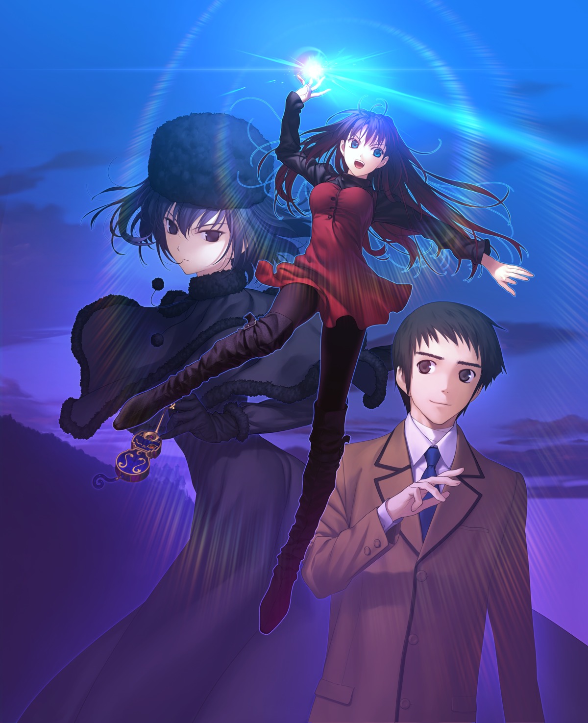 aozaki_aoko, koyama_hirokazu, kuonji_alice, mahou_tsukai_no_yoru, pantyhose, shizuki_soujuurou, type-moon