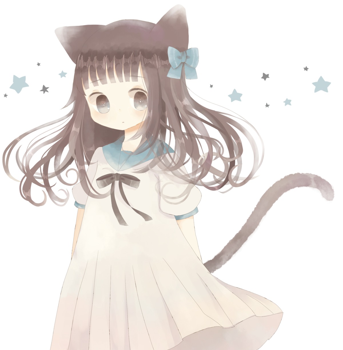 animal_ears, nekomimi, roromi, tail