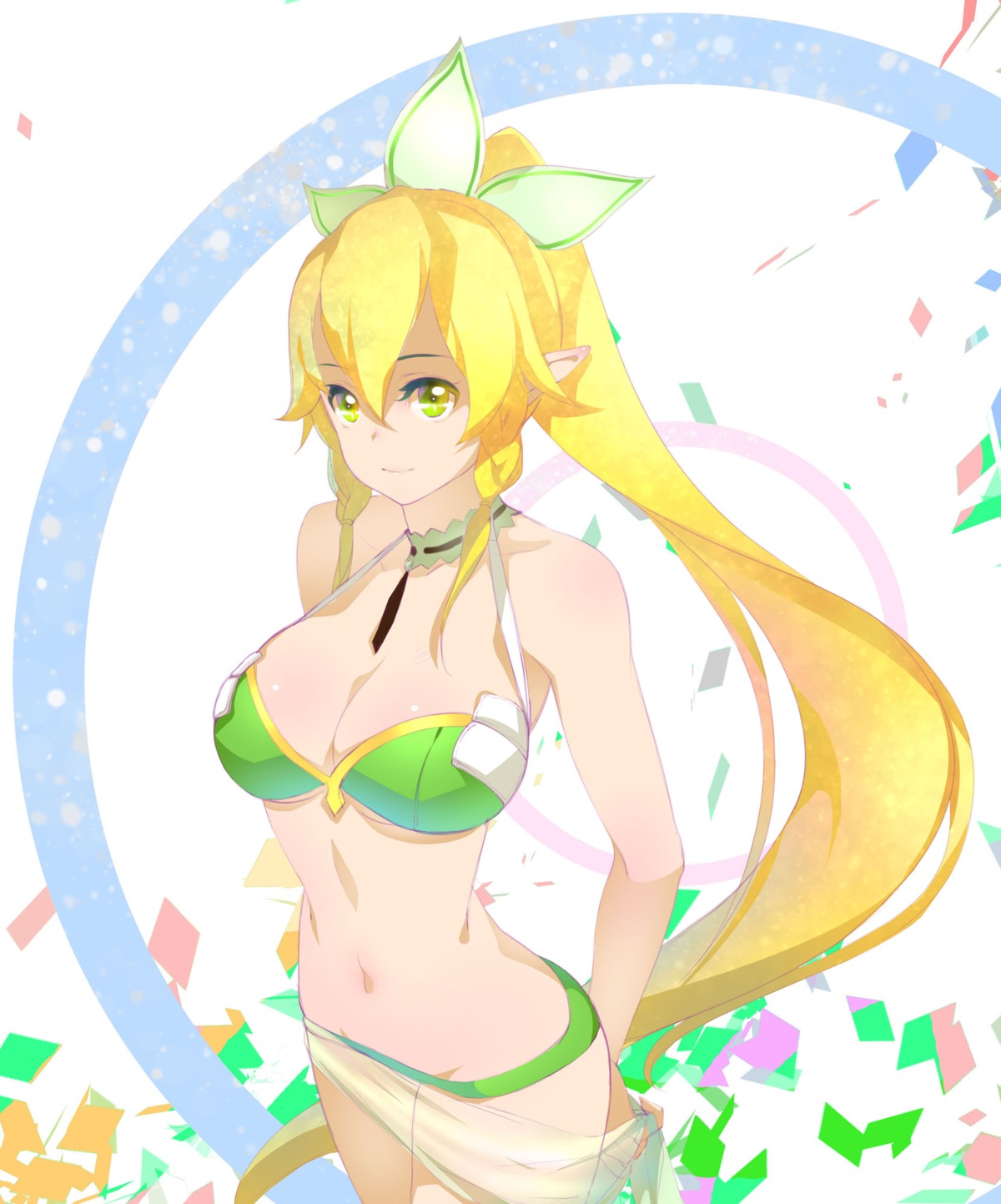 alfheim_online, bikini, cleavage, elf, leafa, orry, pointy_ears, swimsuits