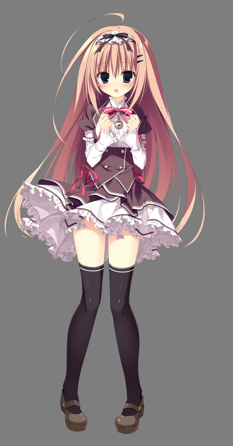 inugami_kira, majo_koi_nikki, nanno_alice, qoobrand, seifuku, thighhighs, transparent_png