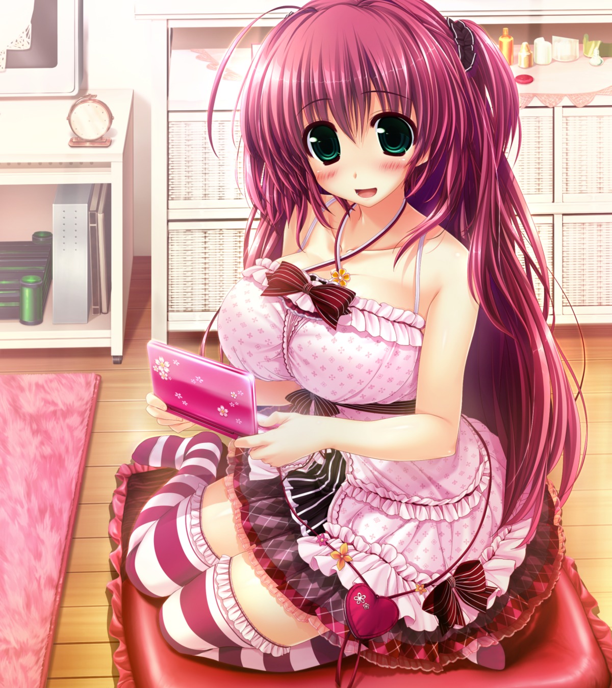 clochette, dress, game_cg, oshiki_hitoshi, sakigake_generation!, thighhighs, yukinomiya_anon