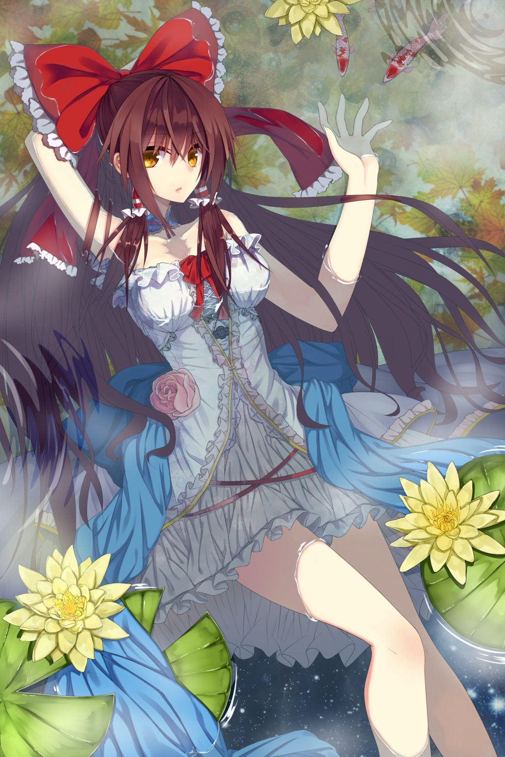 dress, hakurei_reimu, suisai., touhou