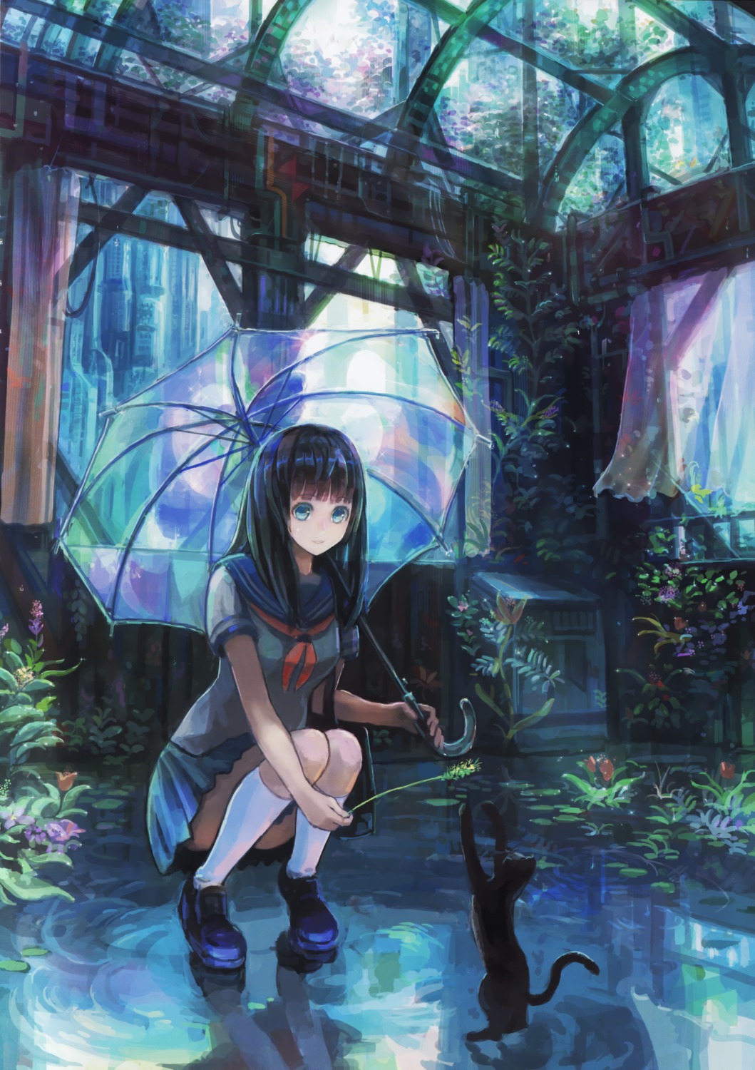 denki, fusion_factory, neko, seifuku