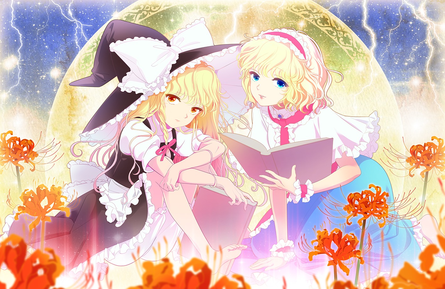 alice_margatroid, bloomers, kirisame_marisa, ofuton_zeb, touhou