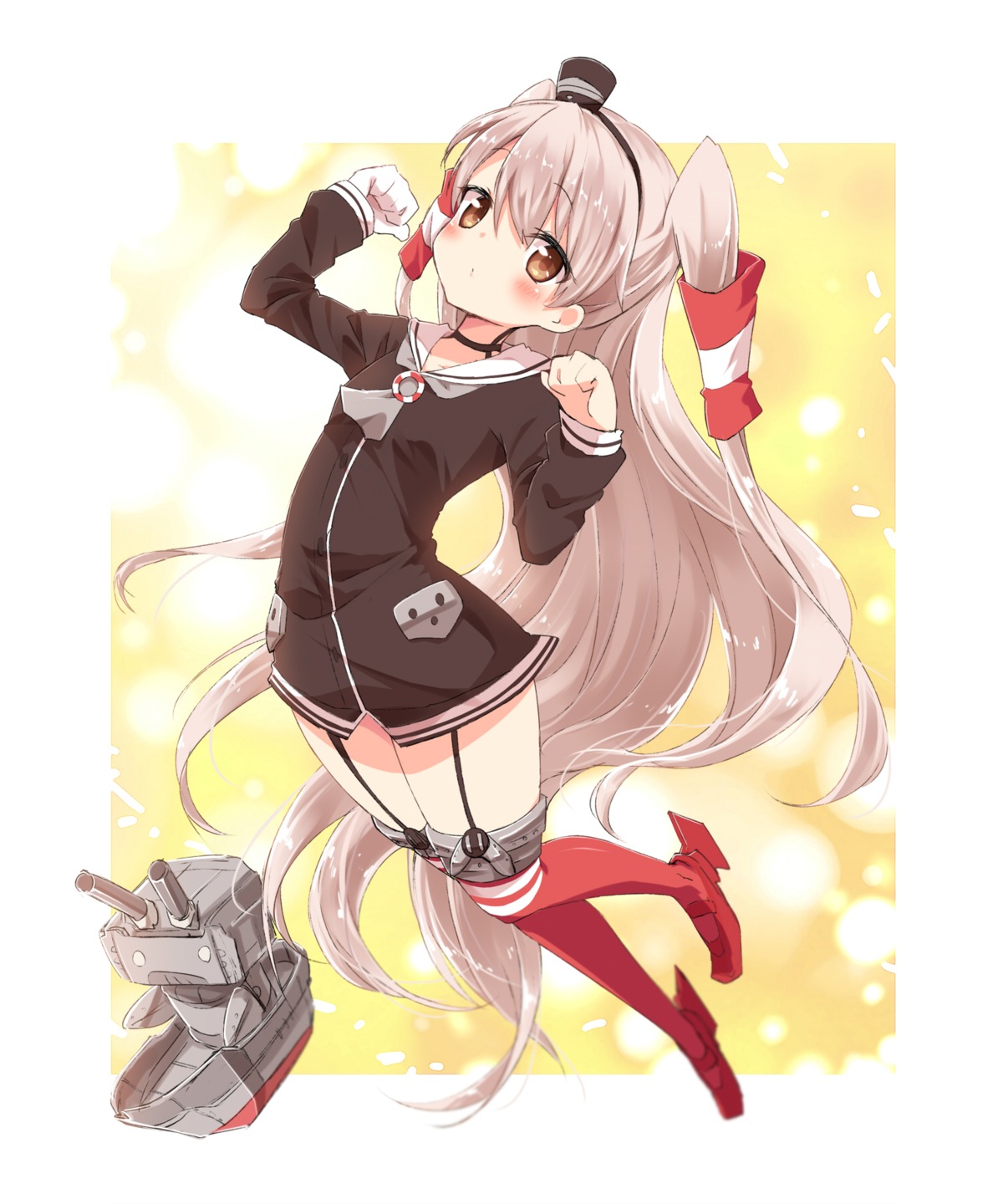 amatsukaze_(kancolle), ayakashi_(artist), kantai_collection, rensouhou-chan, stockings, thighhighs
