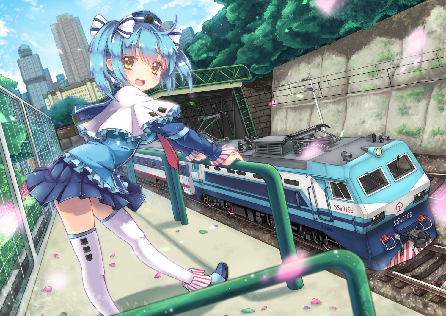 abyss_of_parliament, dress, thighhighs