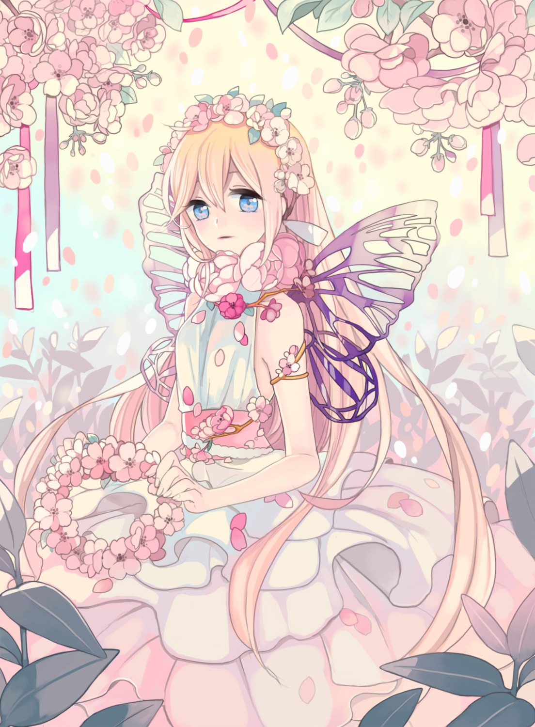 dress, ia_(vocaloid), ky692, vocaloid, wings