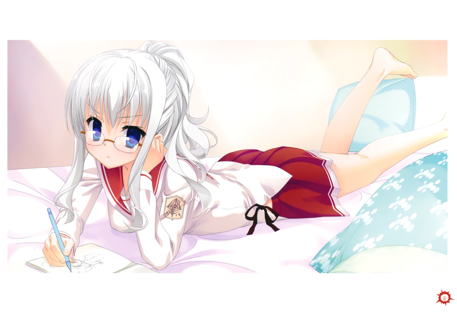 hidan_no_aria, jeanne_d'arc, jeanne_d'arc_(hidan_no_aria), kobuichi, megane, seifuku