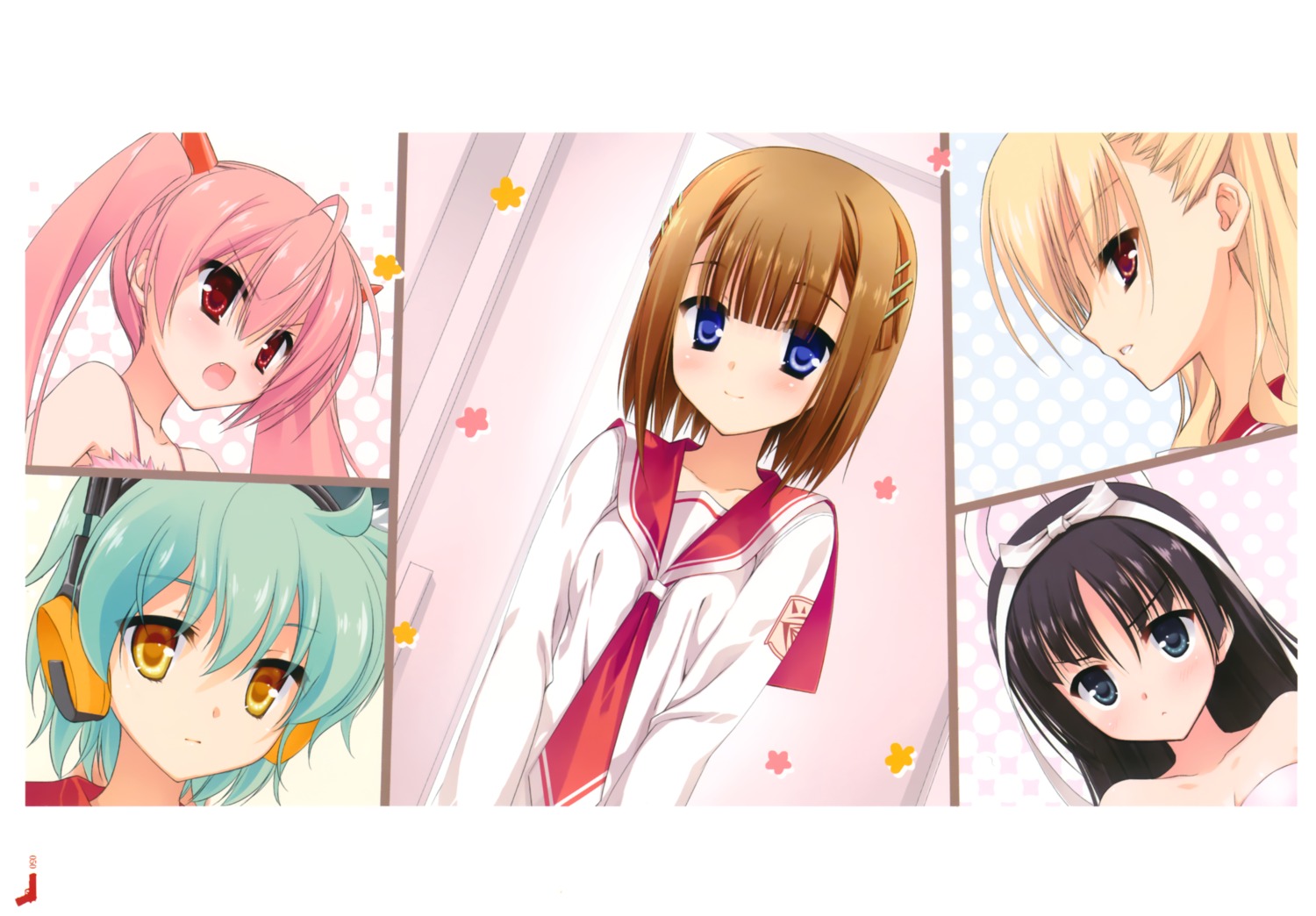 headphones, hidan_no_aria, hotogi_shirayuki, kanzaki_h._aria, kobuichi, mine_riko, seifuku, tooyama_kaname