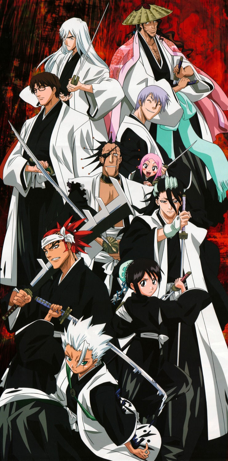 abarai_renji, aizen_sousuke, bleach, hinamori_momo, hitsugaya_toushirou, ichimaru_gin, kuchiki_byakuya, kusajishi_yachiru