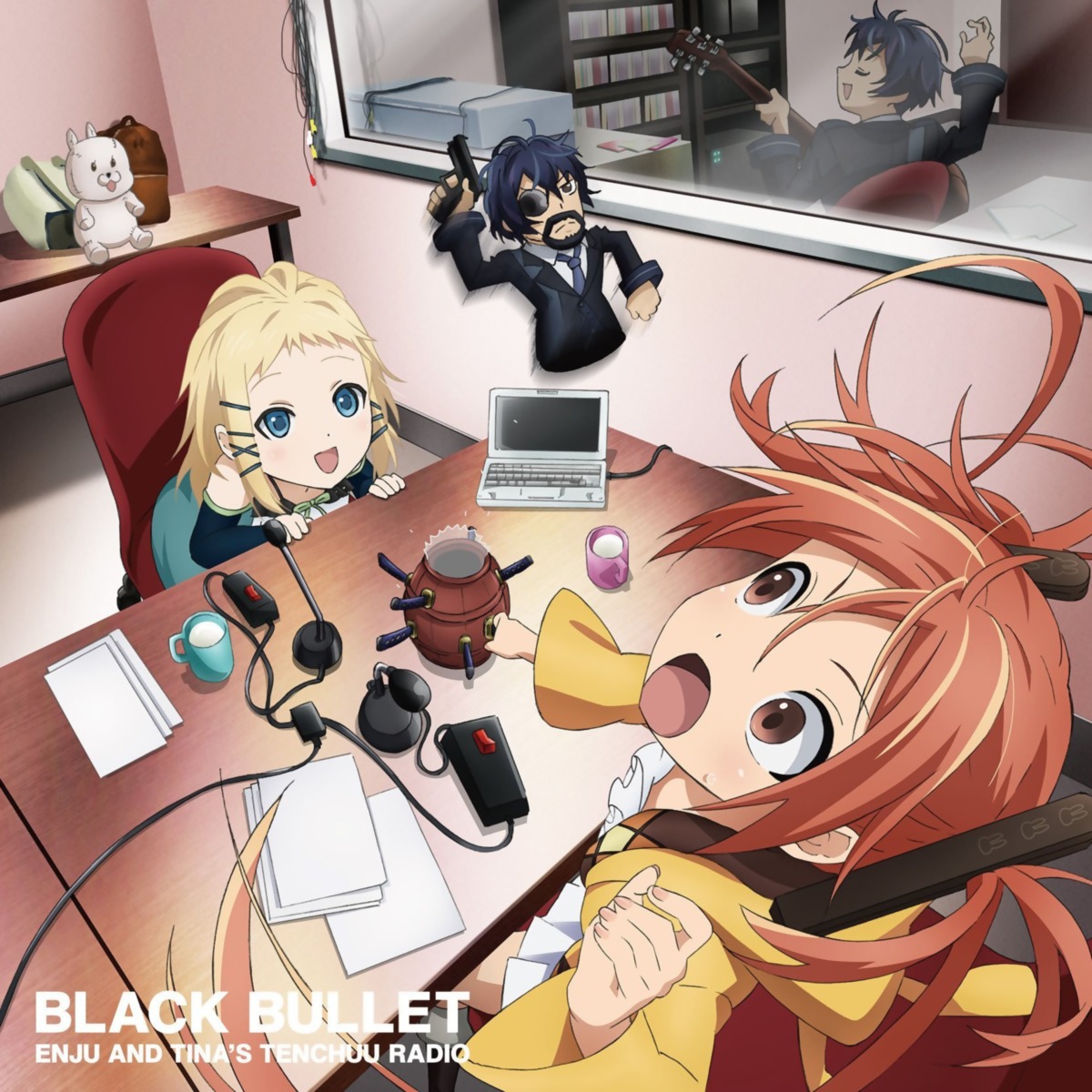 aihara_enju, black_bullet, disc_cover, guitar, satomi_rentarou, tina_sprout